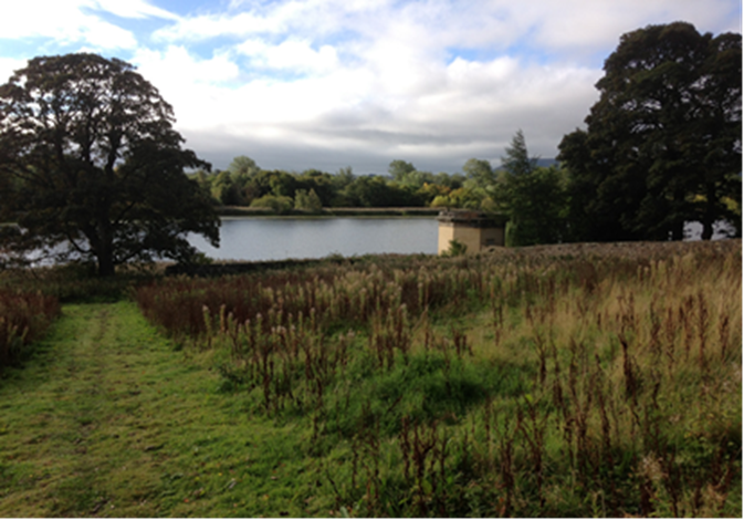 Glebe towards Duddingston Loch and the Thomson Tower